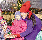 Dezember, versteckt sich der WiggerlnochjedenTagineineranderen Hütte auf dem Christkindlmarkt.