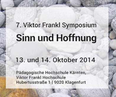 Viktor Frankl Symposium Auch dieses Jahr unterstützten wir das Viktor Frankl Symposium der Pädagogischen Hochschule Kärnten.