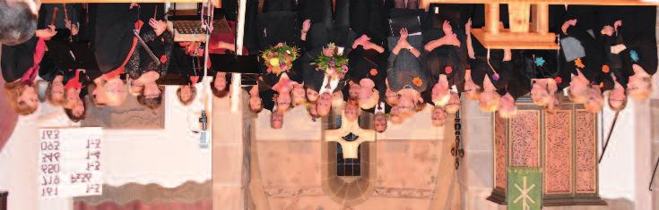 9 Chor der Martinskirche Der Kirchenchor von Michelbach im Jubiläumsjahr 2017 zusammen mit dem Flötenensemble in der Michelbacher Martinskirche Zum gemeinsamen Musizieren war auch das Flötenensemble