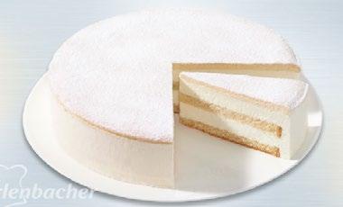 : 488644 Mandarinen-Käse-Sahne-Torte Stück 2400 g, Ø 28 cm 15,90 Unwiderstehliche Käse-Sahne-Füllung