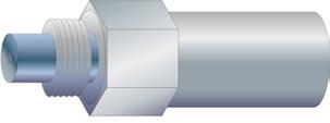 GRAPHPACK-2M-Dichtung Die GRAPHPACK-2M-Dichtung ist eine mit Graphit gefüllte, zylindrische Metallhülse mit Metallboden.