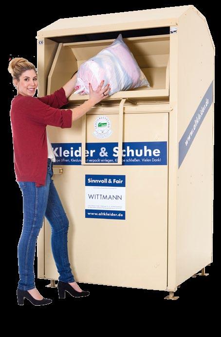 Neben dem Geschäftsbereich Textil-Recycling betreibt WITTMANN einen Recycling-Service für alle anderen Alt- und Wertstoffe.