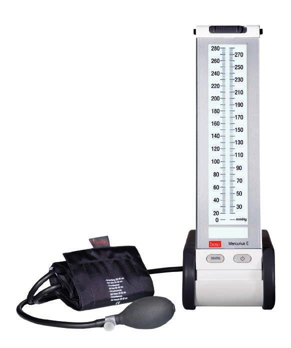 Das Blutdruckmessgerät BOSO mercurius E vereint Bewährtes und Fortschritt.