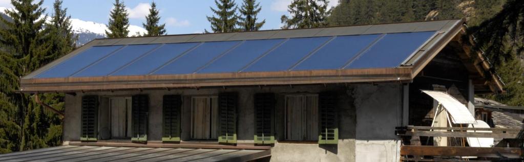 Haustechnische Anlagen in bestehenden Gebäuden Thermische Solaranlage: bis 250 m 2 EBF max.