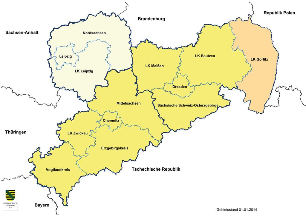 Neue Regionalleitlinien - Neue Regionalfördergebietskarte 01.07.2014-31.12.