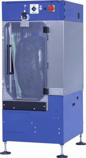 161 Reifendienstgeräte Radwaschmaschinen Beschreibung Modulare Radwaschanlage Performtec Besonders geeignet für kleine und mittlere Betriebe, da mit der 1-Rad-Waschanlage (Basis-Modul) gestartet wird