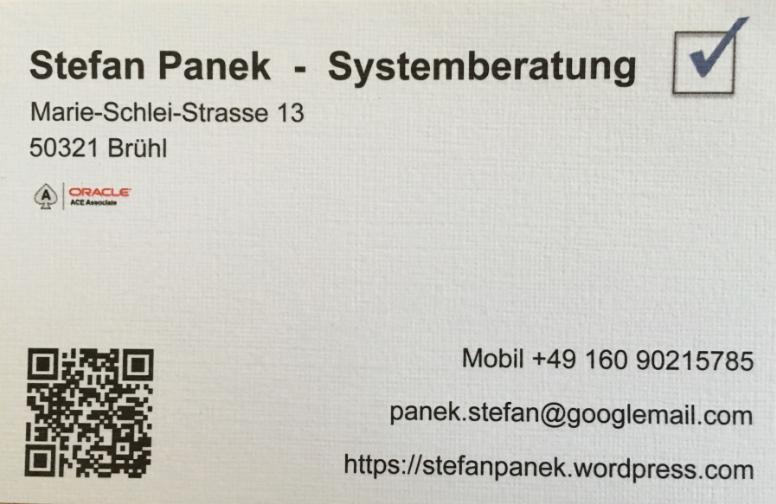 Kontakt Stefan Panek - Systemberatung +49 160 90215785 panek.