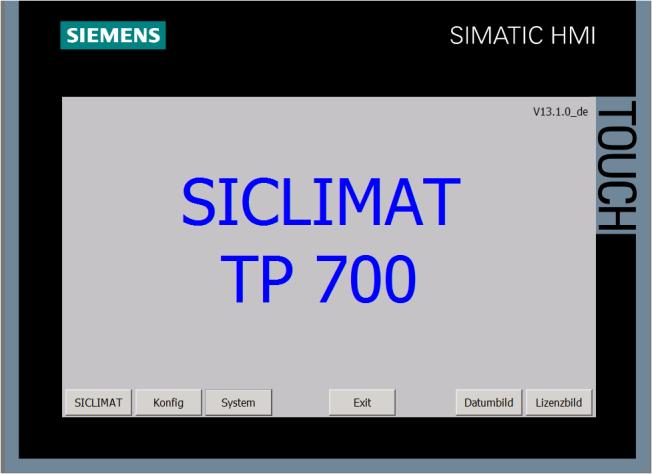 SICLIMAT X Lokales B&B-Gerät SICLIMAT TP700 TP700 Das Touch Panel TP700 dient zum lokalen Bedienen und Beobachten von SICLIMAT programmierten SIMATIC S7.