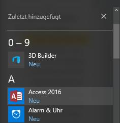 1 Access kennenlernen 1 Access kennenlernen 1.1 Access starten Access über den Windows-Startbildschirm starten Klicken Sie auf das Windows-Symbol in der Taskleiste und wählen Sie Alle Apps.
