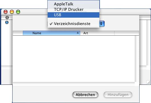 Schritt 2 USB-Anschluss Mac OS X 10.1 / 10.