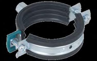 Sicherheitsschnellverschluss, Typ KSB Einfacher Verschluss mit nur einer Hand Material: Stahl, elektrolytisch verzinkt Schallschutzeinlage aus EPDM-Gummi, schwarz Einlage alterungsbeständig