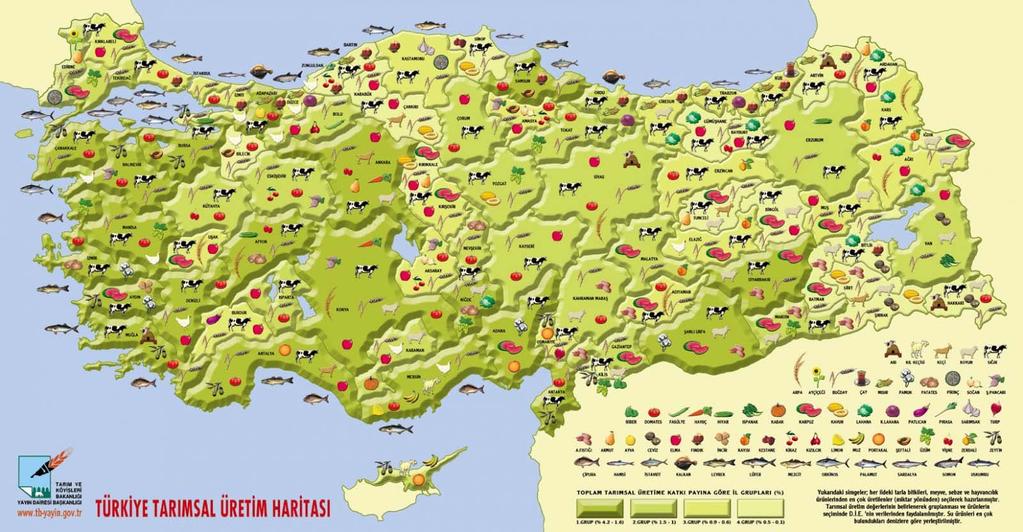 Ichthyofauna Die Karte der Türkei zeigt die