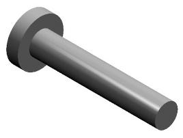 2.2 Modellieren des Oberteils 17 2.1.1 Modellieren des Bolzenkopfes Erzeugen eines Zylinders mit dem Durchmesser <20 mm> und der Höhe <5 mm> als Extrusion 2.1.2 Modellieren des Bolzenschafts Erzeugen eines Zylinders mit dem Durchmesser <10 mm> und der Höhe <55 mm> als Extrusion 2.