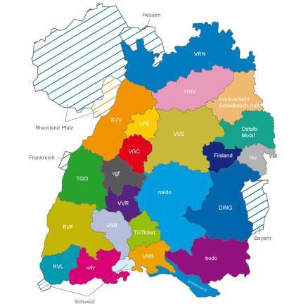 in Deutschland gibt es ca. 80 Verbünde in BaWü gibt es 22 Tarif- und Verkehrsverbünde Land zahlt 48 Mio.
