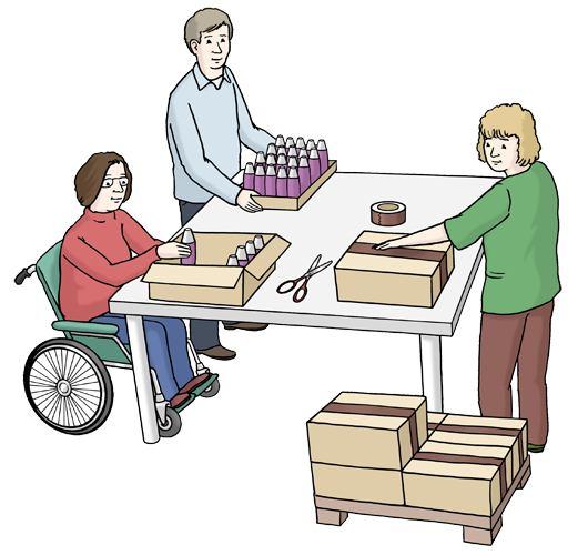 Arbeits-Plätze für schwerbehinderte Menschen schaffen Die FHH hat ein wichtiges Ziel: Schwerbehinderte Menschen sollen bei der FHH arbeiten können. Damit ist die FHH Vorbild für Hamburger Betriebe.