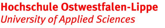 Hochschule Ostwestfalen-Lippe University of Applied Sciences Fachbereich Elektrotechnik und Technische Informatik Liebigstraße 87 32657 Lemgo Dipl.-Ing. Andreas Schmelter Tel.