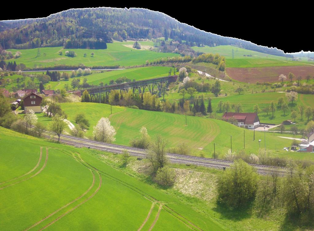 ANLAGENBAU Malerisch schlängelt sich die Sauschwänzlebahn durch den pittoresken Schwarzwald.