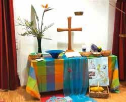 Seit Jahren feiern wir im evangelischen Pfarrhaus in Waldwimmersbach. Begrüßt wurden alle mit Saft und einem Tütchen Reis. Auf den Philippinen bedeutet Reis auch Leben.