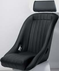 Historic styling seat with modern construction, with head restraint, harness slots, bottom mounting. Gewicht / Weight: ca.