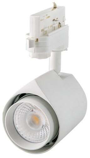 LED Tracklights LED Stromschienenstrahler Die KLB LED 3-Phasen Strahler mit integriertem Treiber für HV Stromschienen überzeugen durch ihr formschönes Design und eine klare Optik.