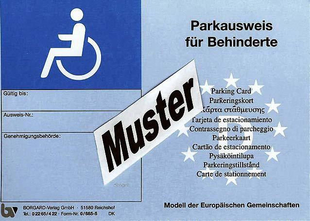 Vor öffentlichen Einrichtungen und an wichtigen zentralen Punkten sind darum ausreichende Behindertenparkplätze sehr wichtig.