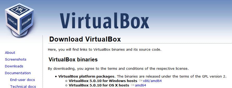 Wir empfehlen und beschreiben im Folgenden die Verwendung der kostenlosen Anwendung VirtualBox.