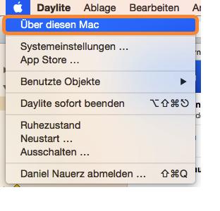 Für DayliteMessages muss OS X 10.8 oder höher installiert sein.