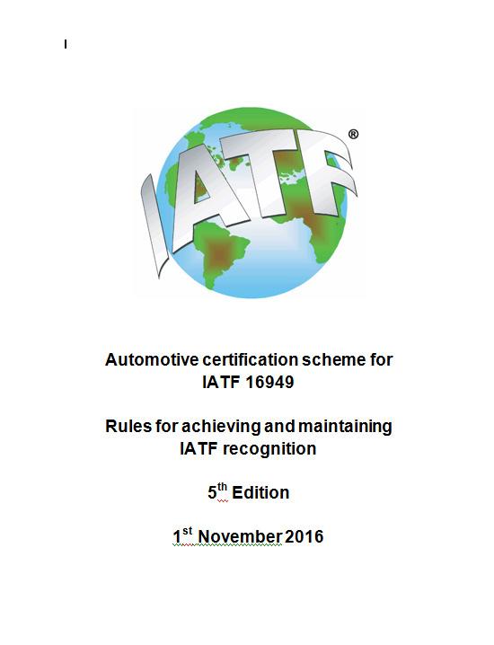 IATF 16949:2015 // IATF 16949 RULES SGS