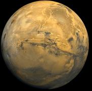 Mars zusammen mit dem Planeten Venus am Morgenhimmel zunehmend gute Sichtbarkeit am Morgenhimmel vor Sonnenaufgang am Monatsende durch die Zeitumstellung verbessert sich die Beobachtungsdauer im