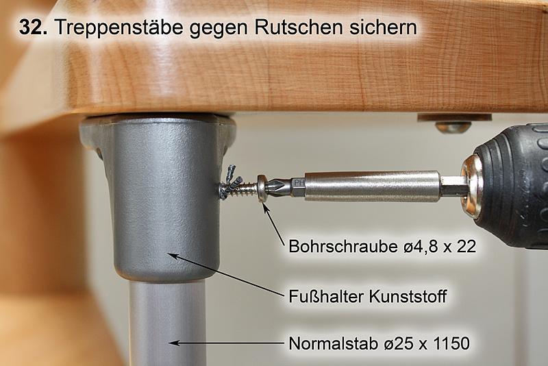 welche mit 2 Fußhalter an den Stufen