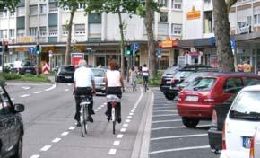 Radverkehrsführung in Hauptverkehrsstraßen Stadt Karlsruhe Erfahrungen mit