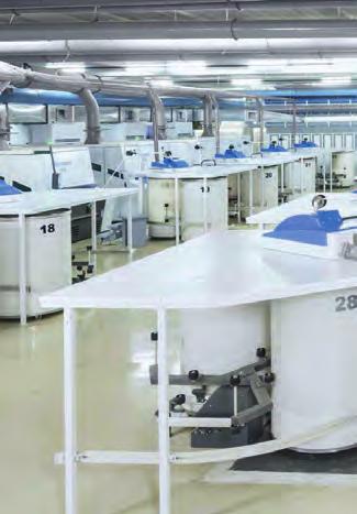 Am Trützschler-Hauptsitz in steht der Bereich Spinning beziehungsweise die Herstellung von Maschinen und Anlagen für die Produktionsschritte der Spinnereivorbereitung im Fokus.