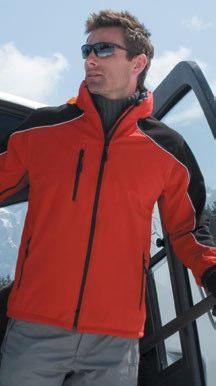 33 R118X ICE FELL OODED SOFTSELL JACKET 310 g/m² 93% Polyester, 7% Elasthan Reflektierende