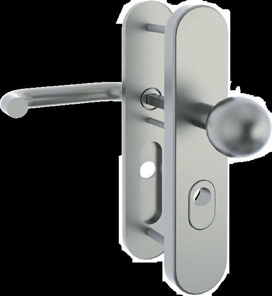 (Abstand Mitte Drückernuss bis Mitte Zylinderkern) 2 Zylindereinsatz oder alternativ Zylinderabdeckung Aussenschild + = Zylinderabdeckung (ZA) Die ASSA ABLOY sind universal einsetzbar mit