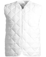 Thermal gilet White 100% polyester - 280 g Gilet with zipper and breast pocket. 16060 100.