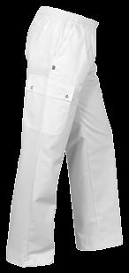 Herrenkittel XS-3XL Weiß 65% Polyester / 35% Baumwolle - 245 g Kittel mit Revers und Druckknöpfen. Eine Brusttasche und zwei Schubtaschen.