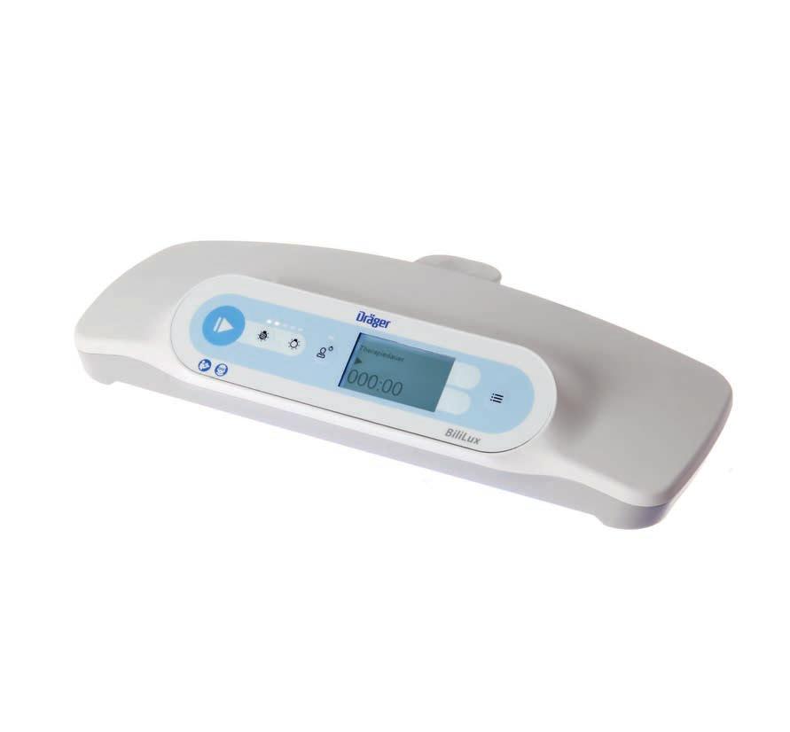 BiliLux LED-Phototherapieleuchte BiliLux ist eine kompakte und leichte LED-Phototherapieleuchte zur Behandlung von Ikterus bei Früh- und Neugeborenen.