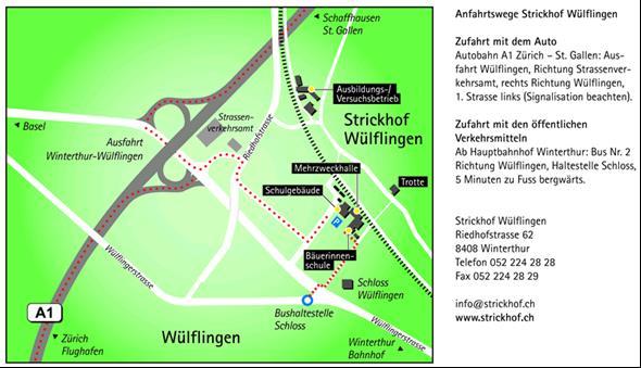 Anreiseplan Strickhof