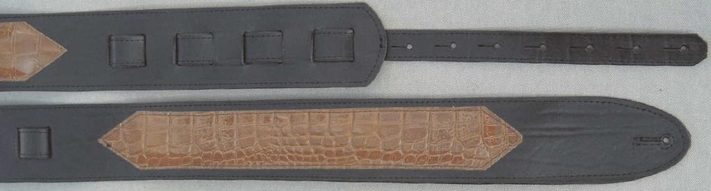 Krokodil-Design 8,0 cm rustikaler Design-Ledergurt mit aufgepolsterter, echter Lederapplikation im