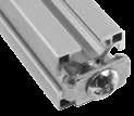 Schraube M8 Stahl verzinkt Verdrehsicherung für Profil als Alternative zur Zentralschraube