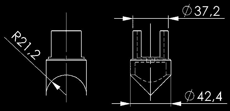 Anschlussstück (Paar), V2A für Schlosskasten 141ENIG und Gegenkasten