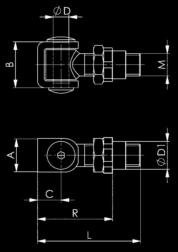 Größe A B C ØD ØD1 L G M R 11403 M16 27 35 21 12 21 79 4 M16 52-68 294 5,60