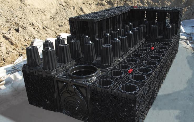 Das modulare Rigolensystem ACO Stormbrixx kann als Blockspeicher oder Blockversickerung verwendet werden ACO Pumpstationen als aktive Rückstausicherung 18 ACO Pumpstationen gewährleisten eine