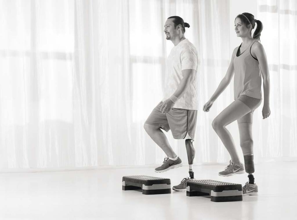 Koordination & Balance Die Übungen zu Koordination & Balance helfen Ihnen, sicher auf Ihrer Beinprothese zu stehen und dabei Gleichgewicht und Koordination zu verbessern.