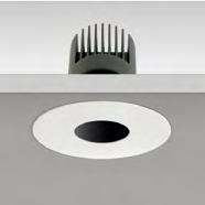 DiMILANO100 Pinhole symétrique - Pinhole symmetrisch Anneau anti-éblouissement en aluminium peint en noir. Schwarzer Aluminiumblendschutzring.