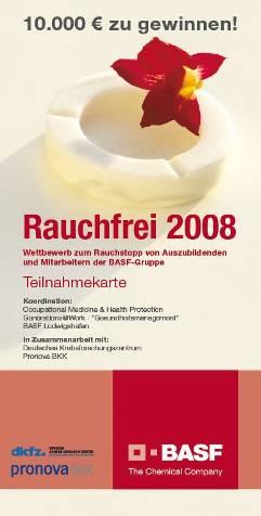 Ablauf von Rauchfrei 2008 in Deutschland Rauchfreier Monat Mai Weltnichtrauchertag 31.05.