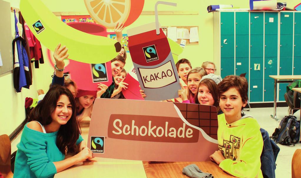 6 Dunckelfeld BRING FAIRTRADE IN DEINE SCHULE! Die Kampagne FAIRTRADE-Schools startete im Februar haltigkeit in den Schulalltag zu integrieren.
