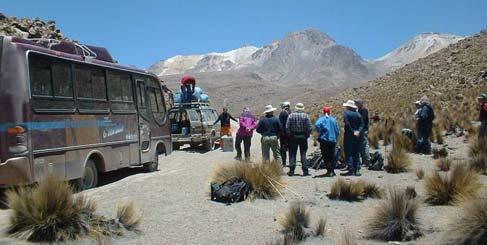 13.Tag: Trekking Chachani Basislager 5200m F/M/A Zeltcamp Wir verlassen um ca.