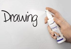 Whiteboard-Reinigung n Entfernt selbst die schwierigsten Flecken und sogar Permanent Marker-Tinte n Einfach mit Wasser oder