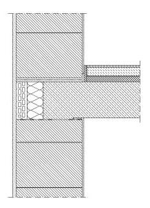 Vereinfachtes Verfahren Bitumendachbahn R 500 in Mörtelausgleichschicht MG III Auflagertiefe der Stahlbetondecke Wanddicke 36,5 cm Höhenausgleich geschnittener Planziegel (entsprechend der